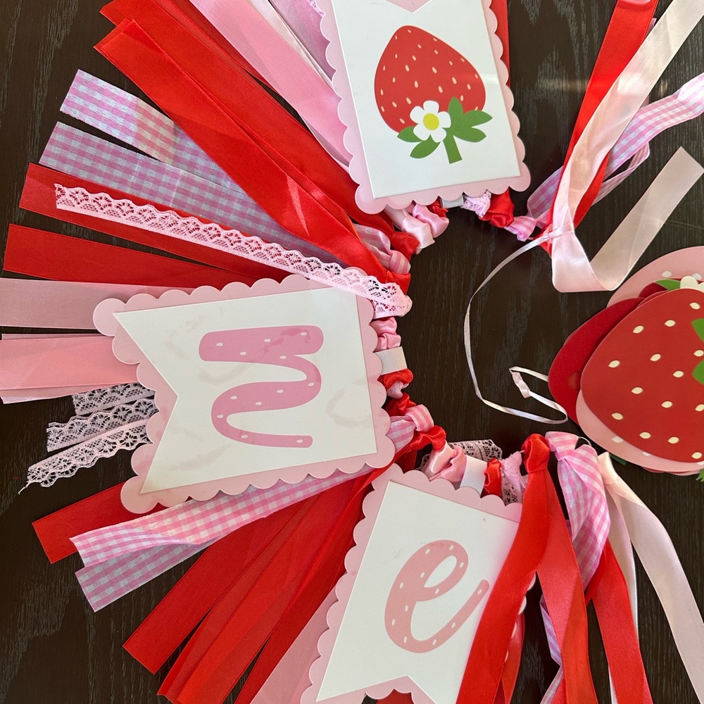 Berry First Birthday Decor - Picture 2 of 8